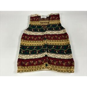 Vintage Eagle's Eye Collectibles Sweater Vest Women's Medium Cardigan Grandma